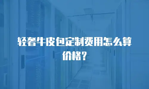 轻奢牛皮包定制费用怎么算价格？