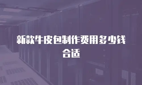 新款牛皮包制作费用多少钱合适