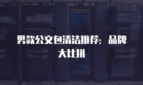 男款公文包清洁推荐：品牌大比拼
