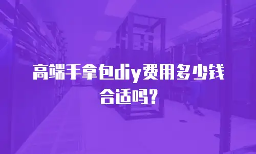 高端手拿包diy费用多少钱合适吗？