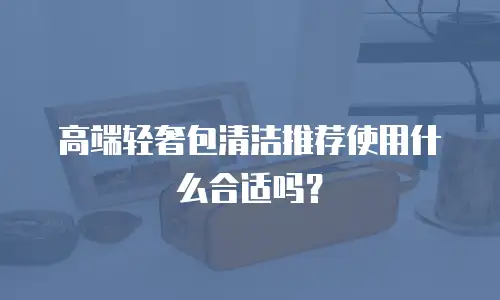 高端轻奢包清洁推荐使用什么合适吗？