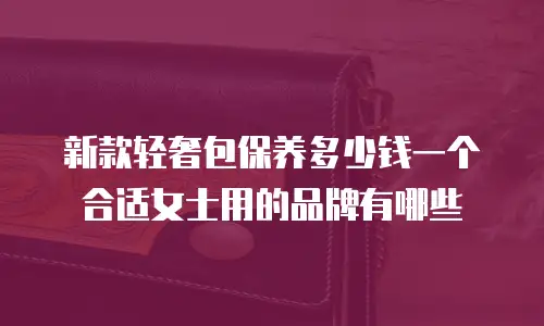 新款轻奢包保养多少钱一个合适女士用的品牌有哪些