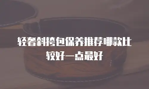 轻奢斜挎包保养推荐哪款比较好一点最好