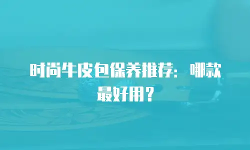 时尚牛皮包保养推荐：哪款最好用？