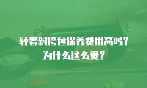 轻奢斜挎包保养费用高吗？为什么这么贵？