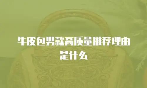 牛皮包男款高质量推荐理由是什么
