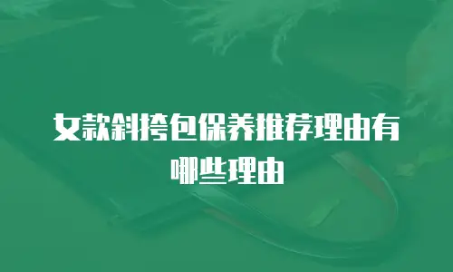 女款斜挎包保养推荐理由有哪些理由