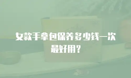 女款手拿包保养多少钱一次最好用？