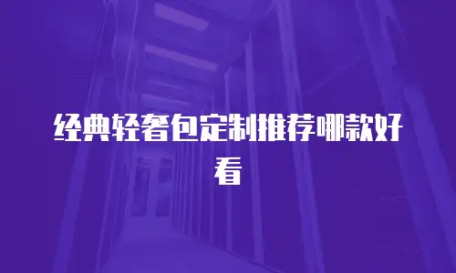 经典轻奢包定制推荐哪款好看