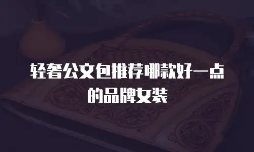 轻奢公文包推荐哪款好一点的品牌女装