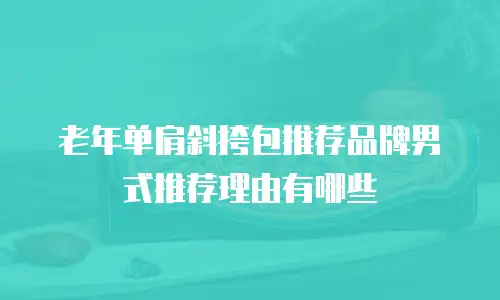 老年单肩斜挎包推荐品牌男式推荐理由有哪些