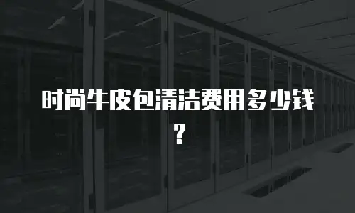 时尚牛皮包清洁费用多少钱？