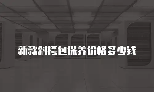 新款斜挎包保养价格多少钱