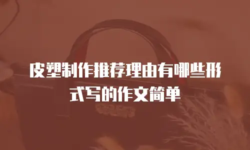 皮塑制作推荐理由有哪些形式写的作文简单