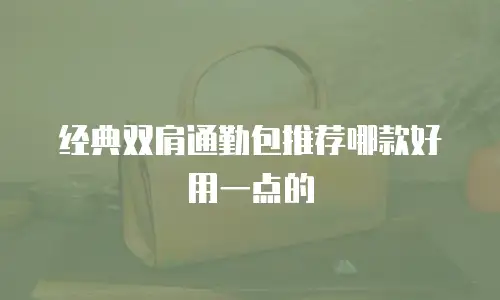 经典双肩通勤包推荐哪款好用一点的