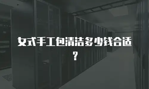 女式手工包清洁多少钱合适？