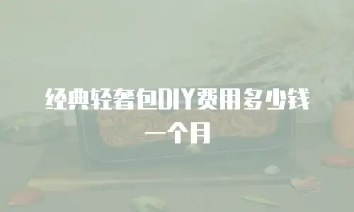经典轻奢包DIY费用多少钱一个月
