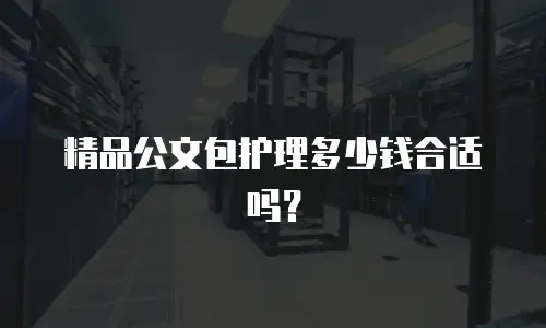精品公文包护理多少钱合适吗？