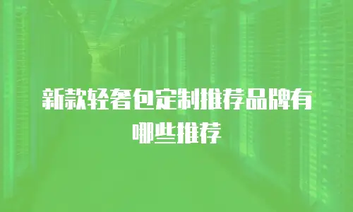 新款轻奢包定制推荐品牌有哪些推荐