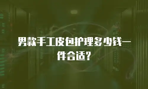 男款手工皮包护理多少钱一件合适？