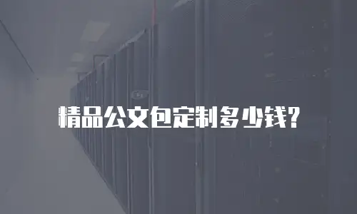 精品公文包定制多少钱？