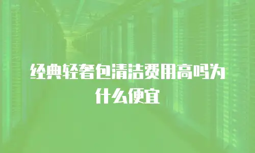经典轻奢包清洁费用高吗为什么便宜