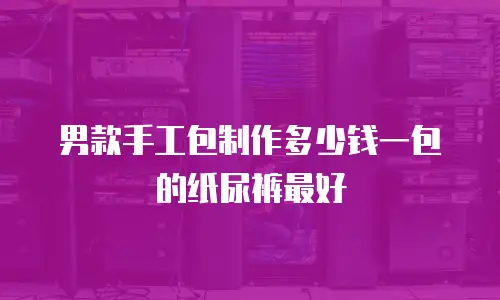 男款手工包制作多少钱一包的纸尿裤最好