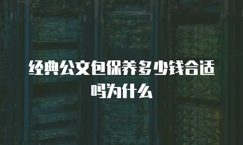经典公文包保养多少钱合适吗为什么
