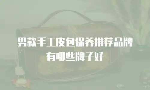 男款手工皮包保养推荐品牌有哪些牌子好