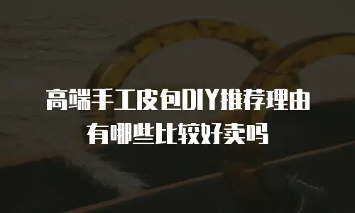 高端手工皮包DIY推荐理由有哪些比较好卖吗