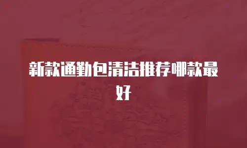 新款通勤包清洁推荐哪款最好