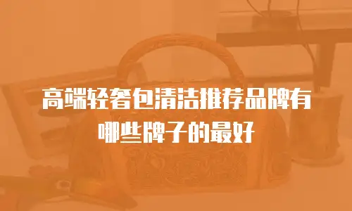 高端轻奢包清洁推荐品牌有哪些牌子的最好