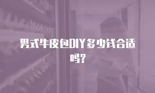 男式牛皮包DIY多少钱合适吗？