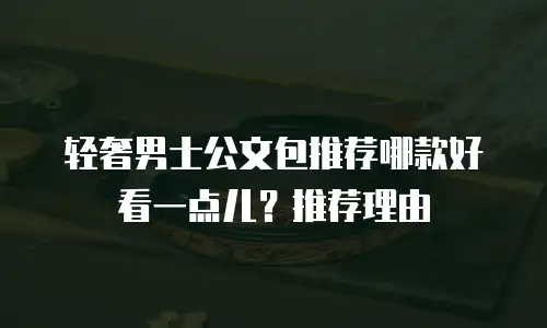 轻奢男士公文包推荐哪款好看一点儿？推荐理由