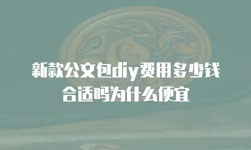 新款公文包diy费用多少钱合适吗为什么便宜