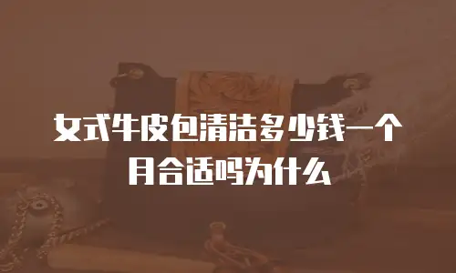 女式牛皮包清洁多少钱一个月合适吗为什么