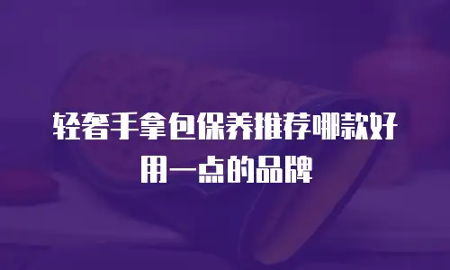 轻奢手拿包保养推荐哪款好用一点的品牌