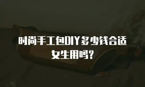 时尚手工包DIY多少钱合适女生用吗？