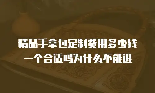 精品手拿包定制费用多少钱一个合适吗为什么不能退