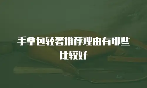 手拿包轻奢推荐理由有哪些比较好