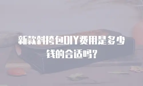 新款斜挎包DIY费用是多少钱的合适吗？