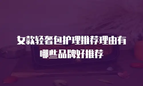 女款轻奢包护理推荐理由有哪些品牌好推荐
