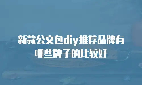新款公文包diy推荐品牌有哪些牌子的比较好