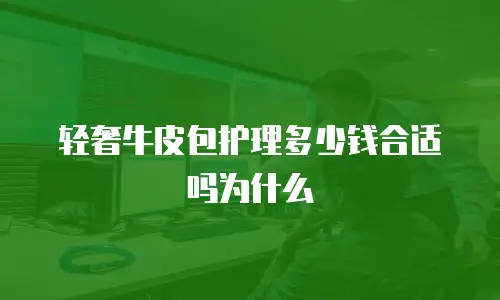 轻奢牛皮包护理多少钱合适吗为什么