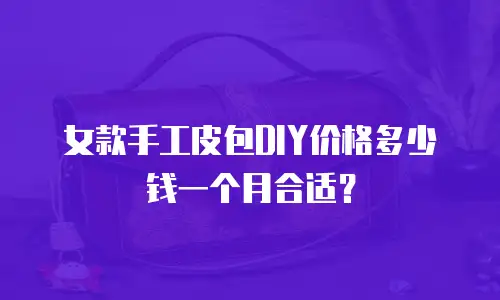 女款手工皮包DIY价格多少钱一个月合适？