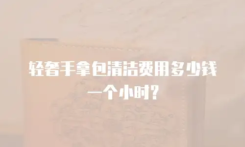 轻奢手拿包清洁费用多少钱一个小时？
