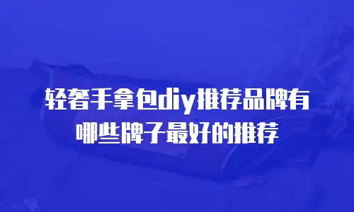 轻奢手拿包diy推荐品牌有哪些牌子最好的推荐