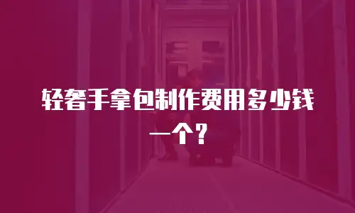 轻奢手拿包制作费用多少钱一个？