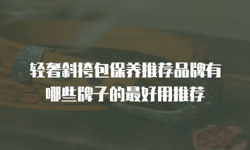 轻奢斜挎包保养推荐品牌有哪些牌子的最好用推荐