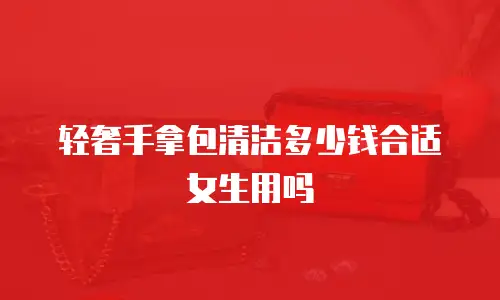 轻奢手拿包清洁多少钱合适女生用吗